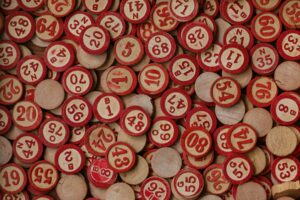 Large pile of Bingo chips